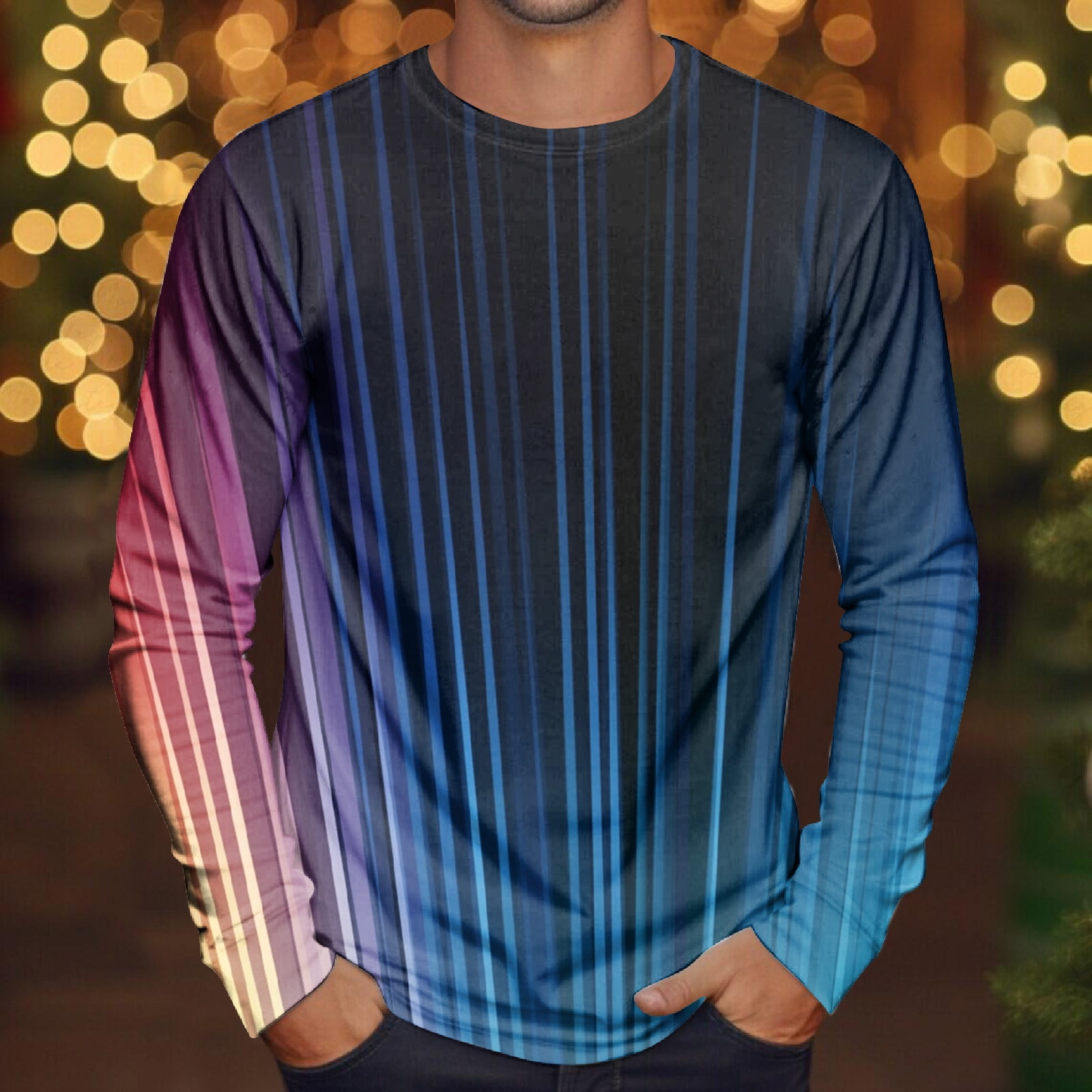 Hot Style Men's T Shirt ONeck Clothing Apparel Outdoor Long Sleeve