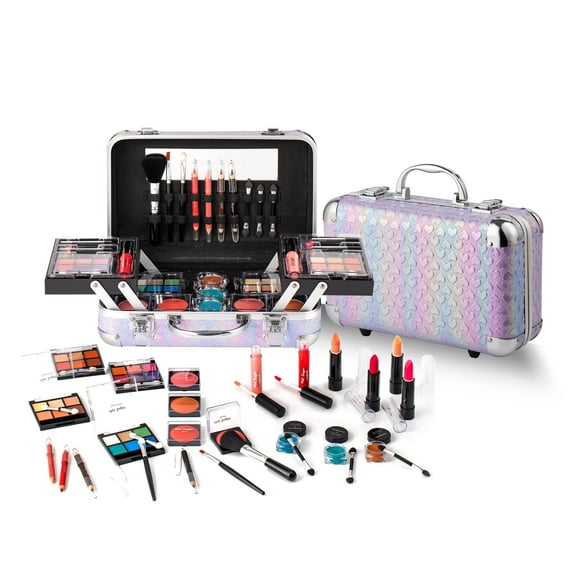 Hot Sugar Makeup Kit for Girls 10-12, Basic Cosmetic Set for Women - Perfect Gift to Begin The Makeup Journey (Purple Heart)