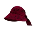 thumbnail image 1 of Hot Summer Bucket Hat AURORADY Summer Women Fold Lace Fashion Outdoor Sunshade Hat Basin Hat Fisherman Hat, Red One Size Bucket Hats, 1 of 2