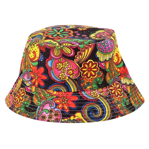 Hot Summer Bucket Hat CQXIDFH Papaya Print Bucket Hat, Trendy Outdoor Basin Cap, Breathable Sunscreen Fisherman Hat for Summer Outing, Sun Hats (Orange, One Size)