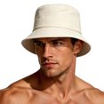 thumbnail image 1 of Hot Summer Bucket Hat Short Brim- Trendy Cotton Sun Hat for Beach, Golf, Fishing - Fun Outdoor Vacation Boonie for Men and Women Beige, 1 of 4