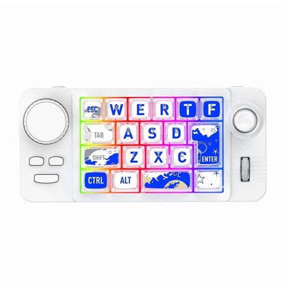 Hot Swap Bluetooth Wireless Mechanical Keyboard with Volume Scroll RGB Backlit Wired Keyboard Programmer Gaming Keypad,A