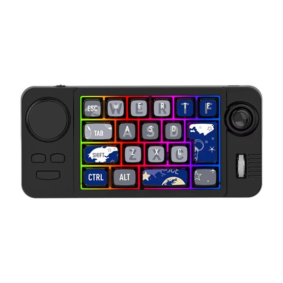 Hot Swap Bluetooth Wireless Mechanical Keyboard with Volume Scroll RGB Backlit Wired Keyboard Programmer Gaming Keypad,B