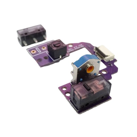 Hot Swap Microswitch Button Board for GPROX Superlight2 Mouse WeldingFree Motherboards with Gold Encoders