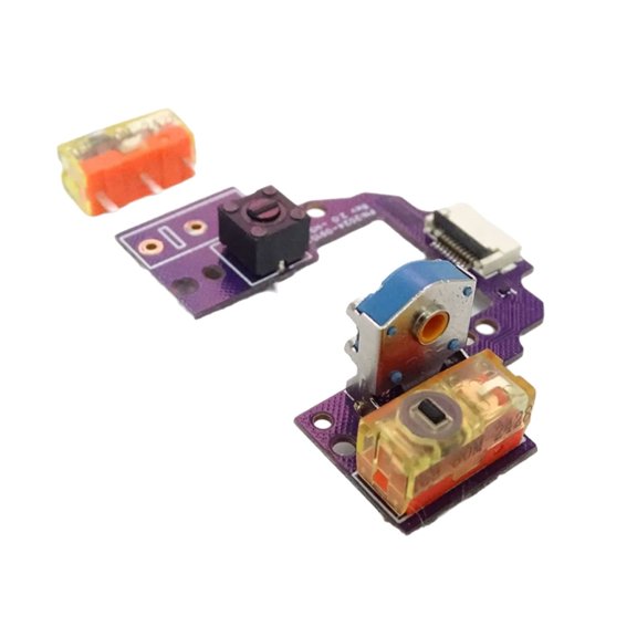 Hot Swap Microswitch Button Board for Logitech G PRO Superlight 2 Mouse Welding Free Motherboard with Gold Encoder