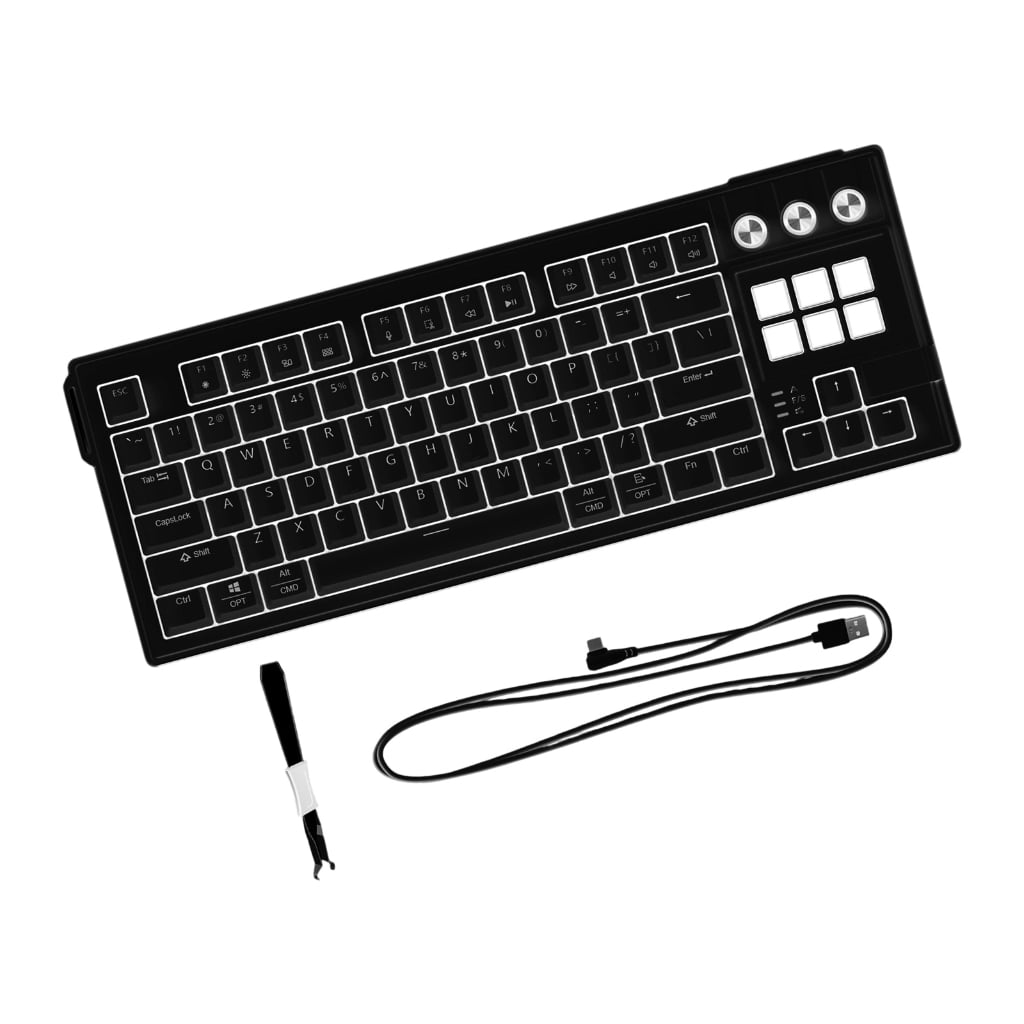 Hot Swappable Red Switches Gaming Keyboards With Elastics Gaskets Structure And Full RGBs Illuminations