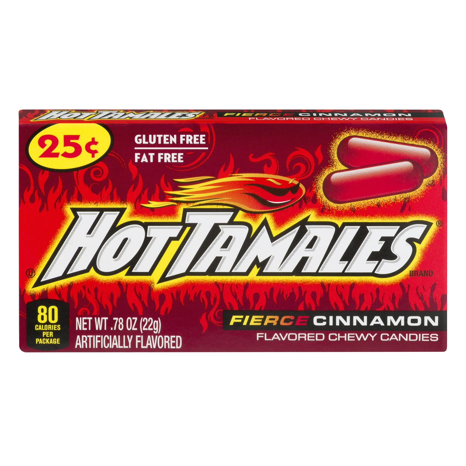 ★TAMATO★ Hot Tamales Fierce Cinnamon Chewy Candies .78-oz. Box - Walmart.com