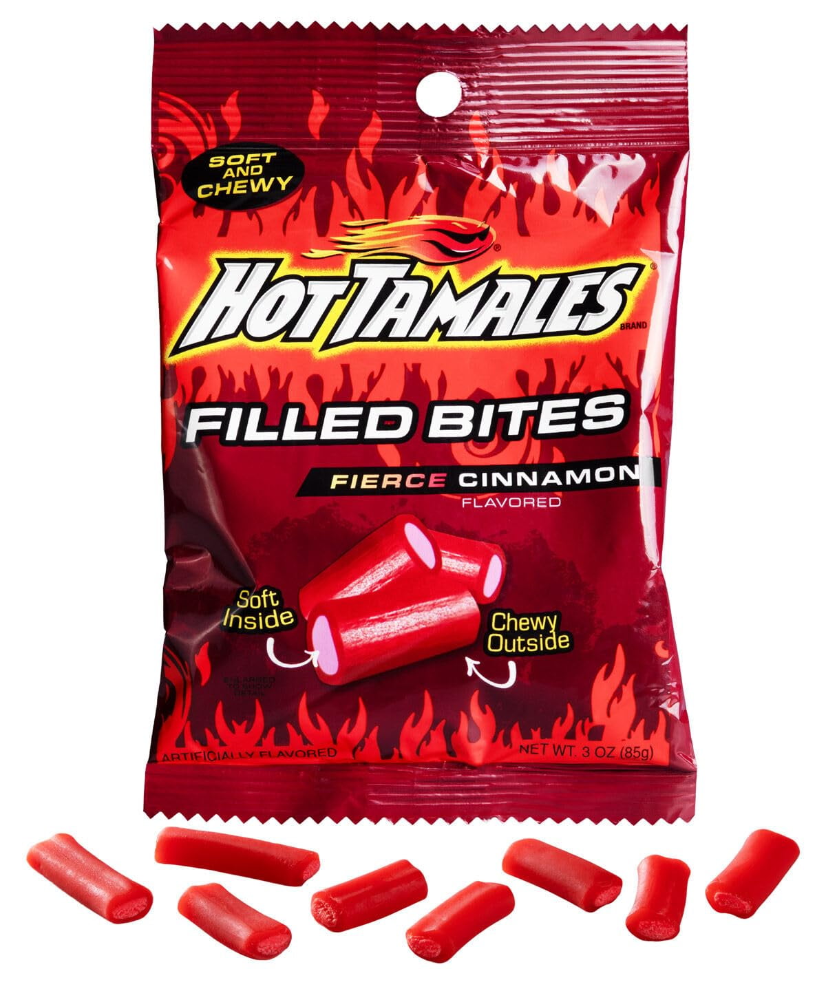 Hot Tamales Licorice Bites, Fierce Cinnamon Flavored, 3 Ounce Bag 12
