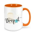 thumbnail image 1 of Hot Tea Mug, Drop It Like It's Hot, Tea Mug, Tea Cup, Gift For Tea Drinker, Green Tea, Gift For Her, Sublimated, Hot Tea Drinker, Tea Gift, ORANGE, 1 of 1