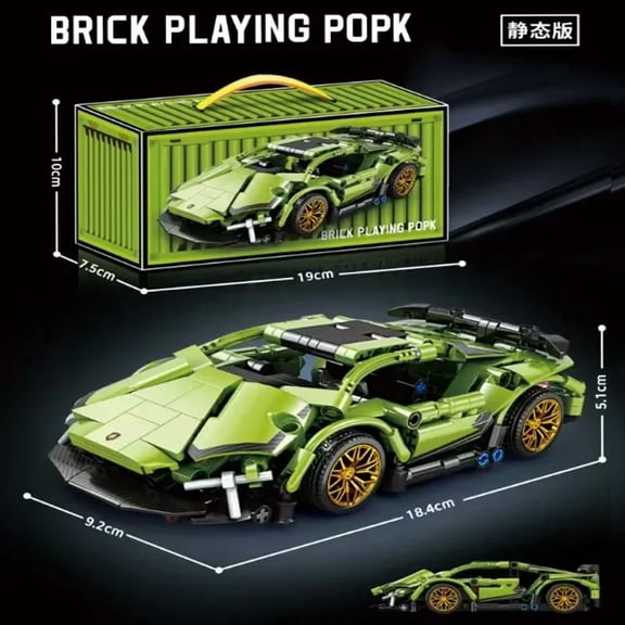 Hot Technical Building Blocks Car Racing Sport Speed Vehicle Model City Mechanical Super Bricks Puzzle Toy Adult Gift Toys Adult