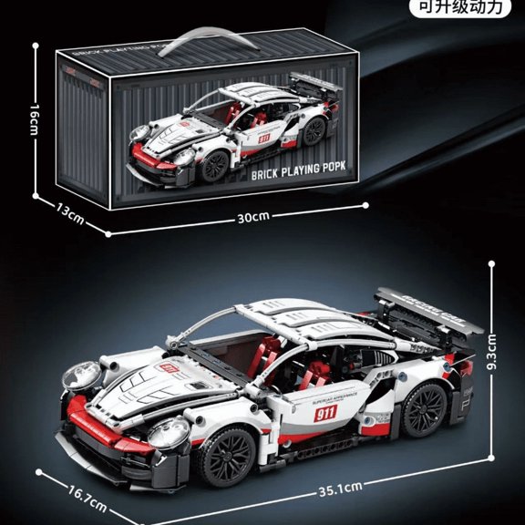 Hot Technical Building Blocks Car Racing Sport Speed Vehicle Model City Mechanical Super Bricks Puzzle Toys Adult Gift