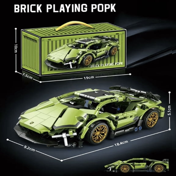 Hot Technical Building Blocks Car Racing Sport Speed Vehicle Model City Mechanical Super Bricks Puzzle Toys Adult Gift