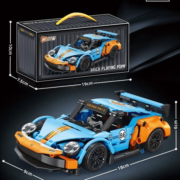 Hot Technical Building Blocks Car Racing Sport Speed Vehicle Model City Mechanical Super Bricks Puzzle Toys Adult Gift