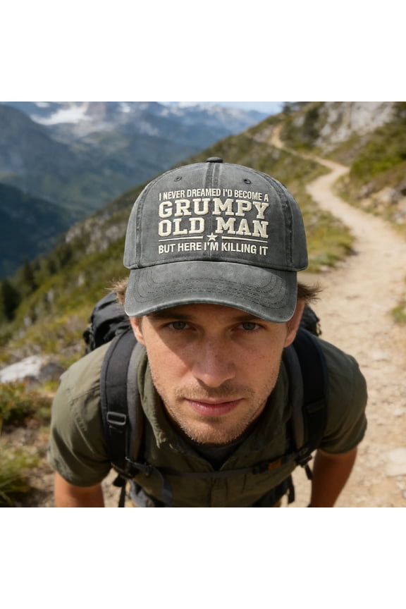 Hot Tempered Old Man Baseball Cap - Embroidered Design with Adjustable Fit for All Head Shapes | Breathable, Durable & Washable | Perfect for Sports, Outdoor Activities & Casual Outings