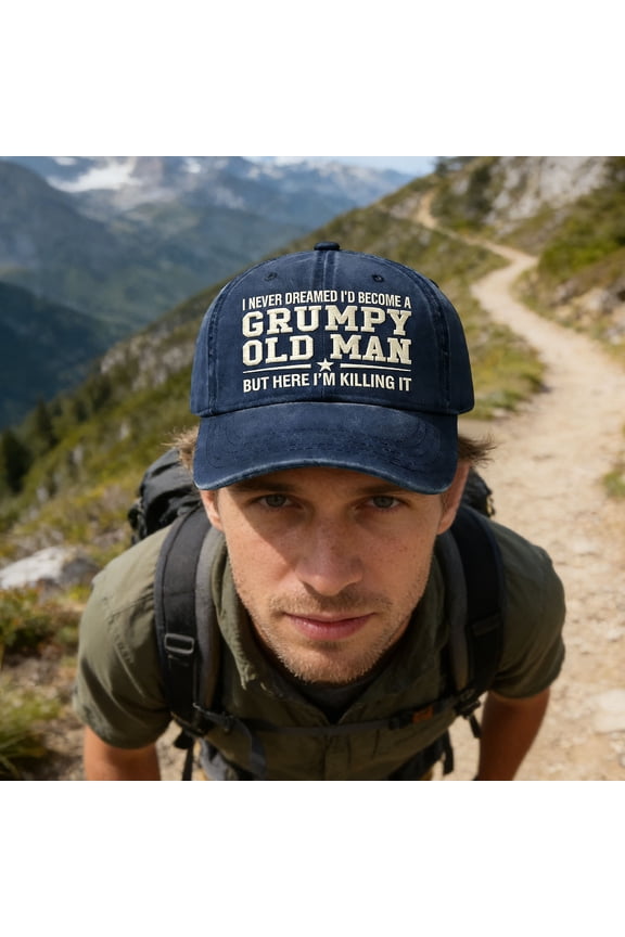 Hot Tempered Old Man Baseball Cap - Embroidered Design with Adjustable Fit for All Head Shapes | Breathable, Durable & Washable | Perfect for Sports, Outdoor Activities & Casual Outings