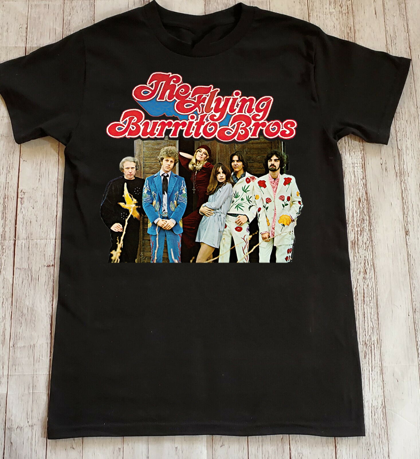 Hot The Flying Burrito Brothers Style Men's liberally Short Sleeve T