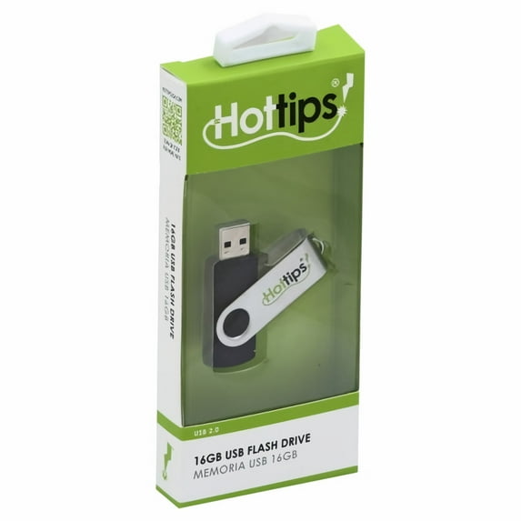 Hot Tips USB Flash Drive 16GB (Pack of 16)