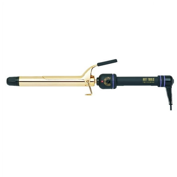 Hot Tools 1-1/4 Curling Hair Iron with EXTRA LONG 24 K Gold Plated Barrel, Heats Up To 430 F, Extra Long 8 Ft Tangle Free Cord Included