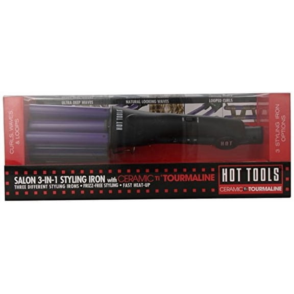Hot Tools 2180 3-In-1 Styling Iron, Black