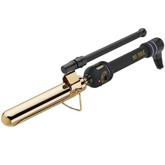 Hot Tools MARCEL GRIP 1? Hair Curling Iron 24 K Gold Plated Barrel with Extra High Heat and Fast Heating with 10 Variable Heat Settings up to 430 F, Soft Grip Handle