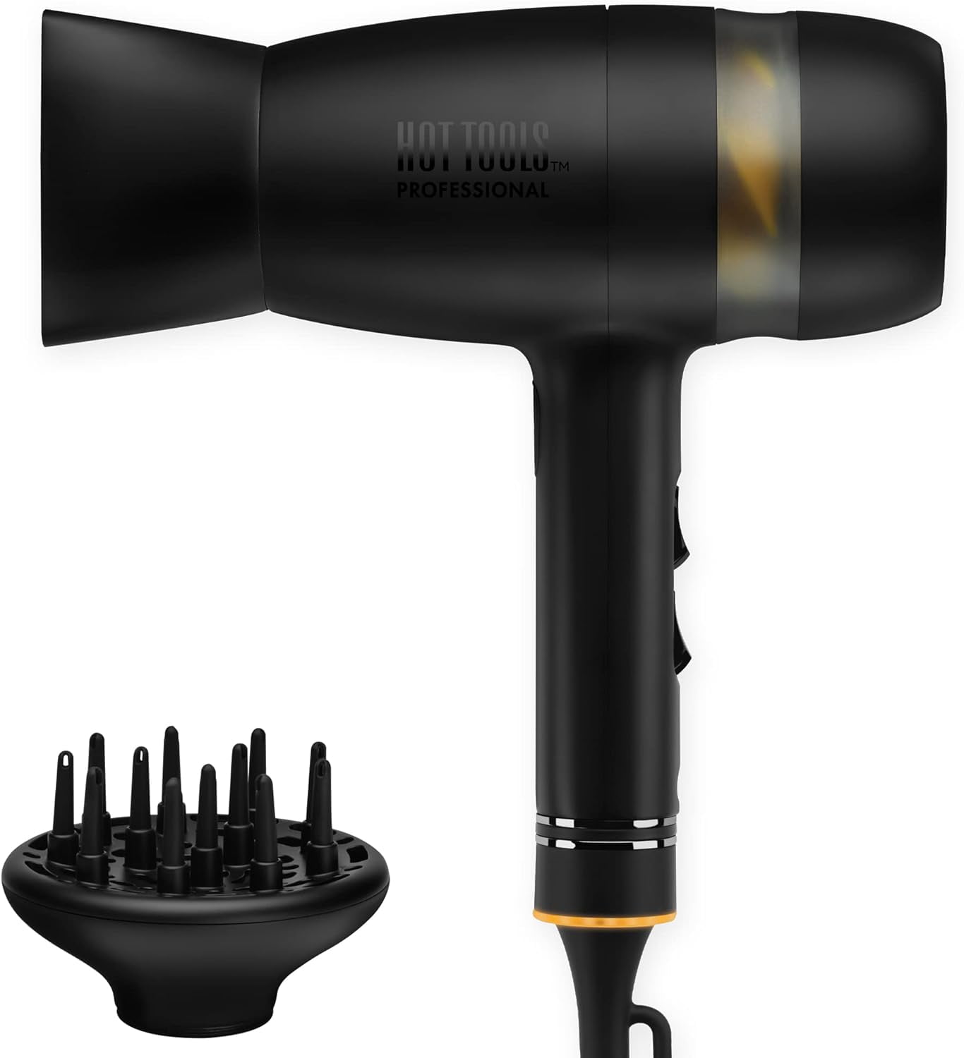 Hot Tools Pro Artist Black Gold Quietair Power Dryer - Black - HTDR7000BG