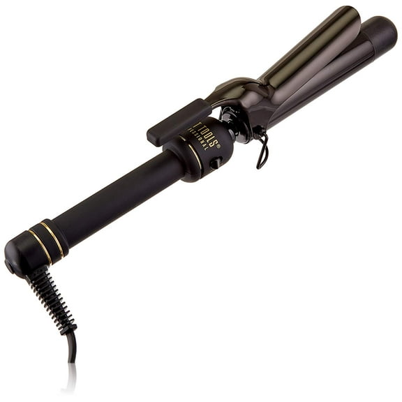 Hot Tools Professional 1.25 Inch Black Gold Extra-Long Barrel Curling Iron/Wand Model No. HT1110BG