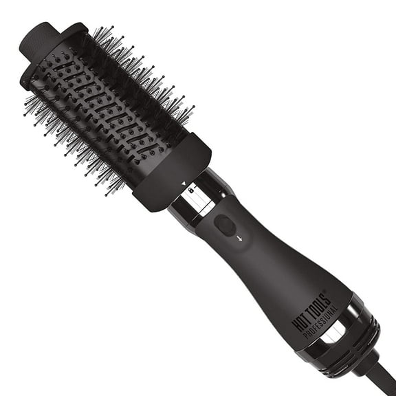 Hot Tools Professional Black Gold Blowout Hot Air Brush (Small Barrel) with Nano Titanium Ceramic with Safe Cool Tip