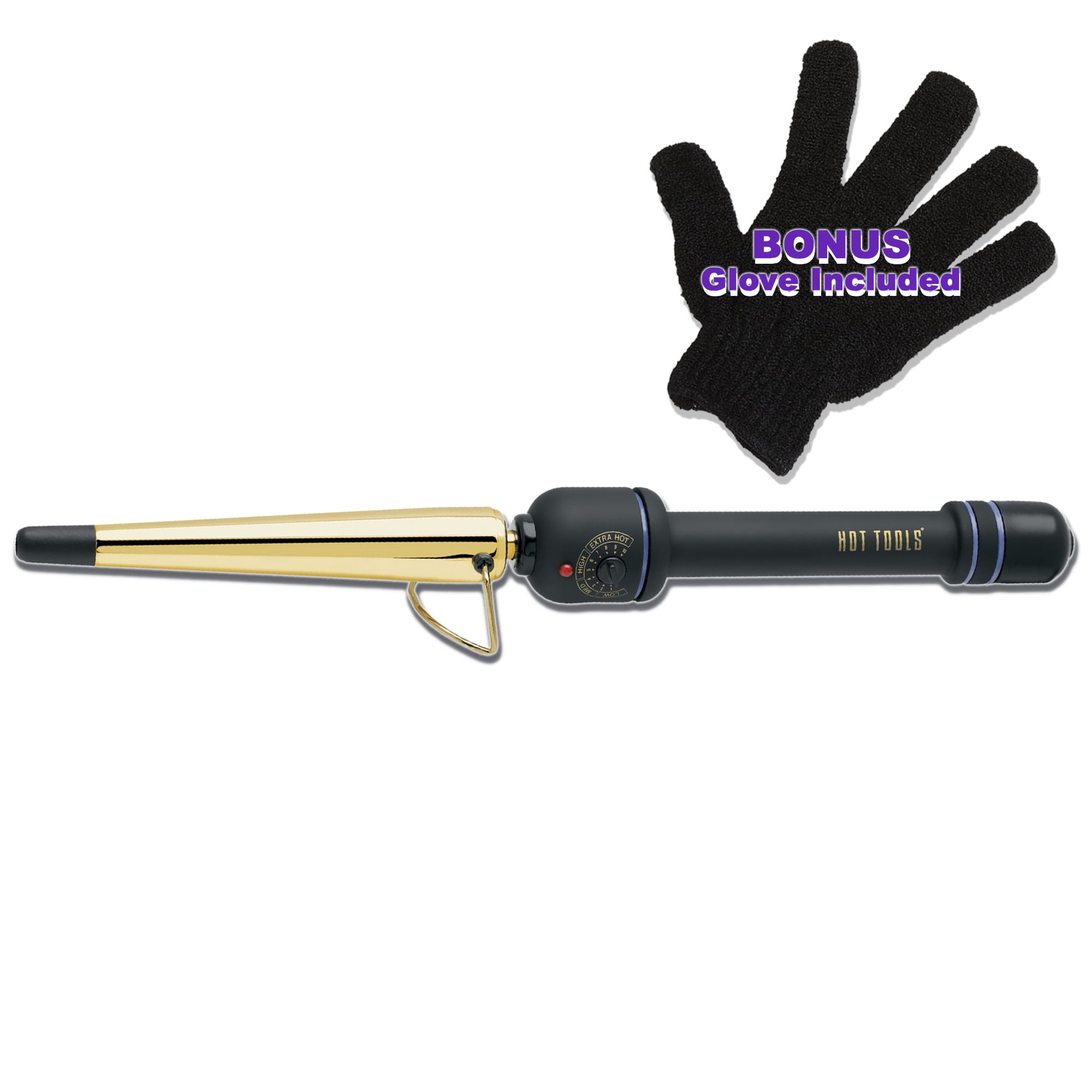 HELEN OF TROY Hot Tools: Professional Gold 1/2"-1" Tapered Curling Iron