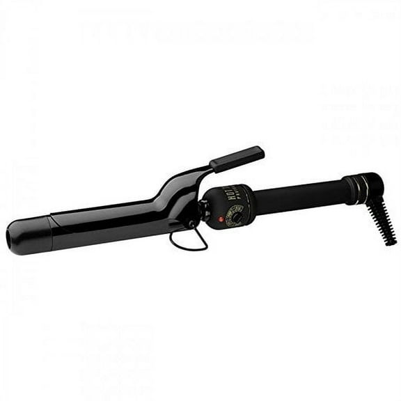 Hot Tools Universal Dual Voltage 1 1/4 Inch Professional Lightweight Marcel Black Gold Digital Curling Iron Wand