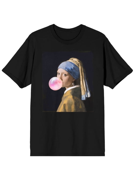 Hot Topic Generic Bubblegum Girl Crew Neck Short Sleeve Women's Black T-shirt
-Large