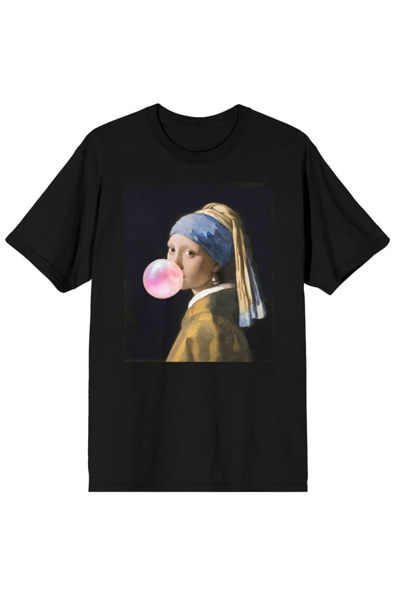 Hot Topic Generic Bubblegum Girl Crew Neck Short Sleeve Women's Black T-shirt
-Large