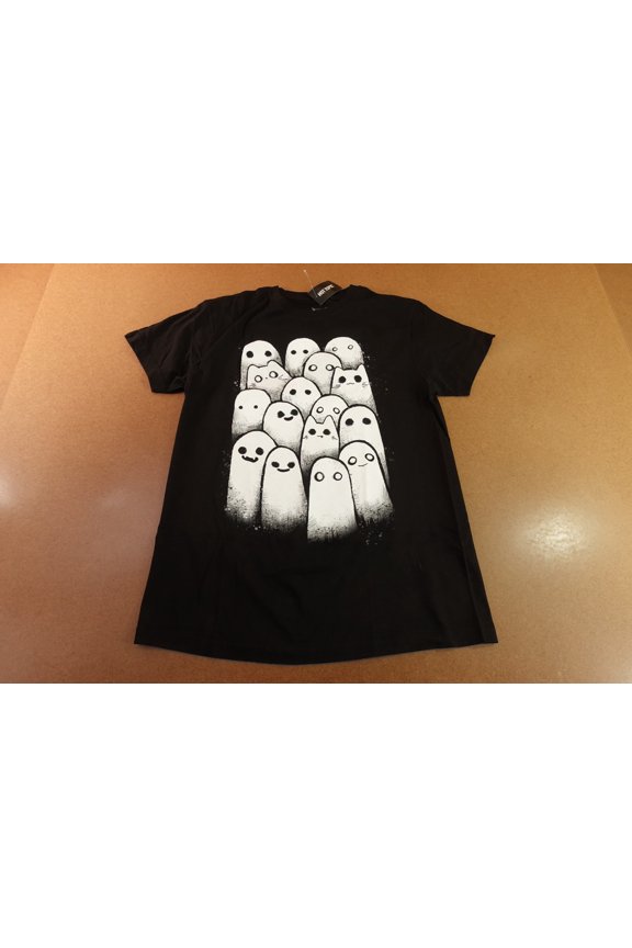 Hot Topic Guild Of Calamity Adult Size Medium Black Ghost Cat Group T-Shirt NWT