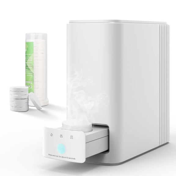 Hot Towel Warmer Machine for Face and Spa, Quick Warm-Up Facial Towel Heater with 55°C (131°F) Heating System, Includes 20 Compressed Towels, Auto Closing Drawer for Skincare, Makeup Removal
