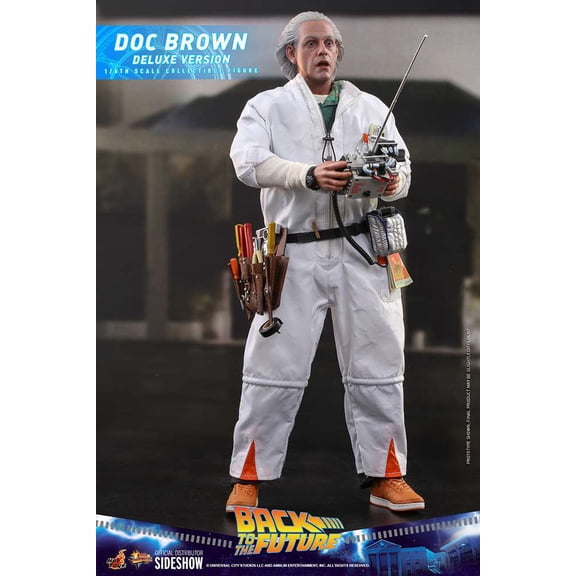 Back to the Future Movie Masterpiece Doc Brown Collectible Figure (Deluxe Version)