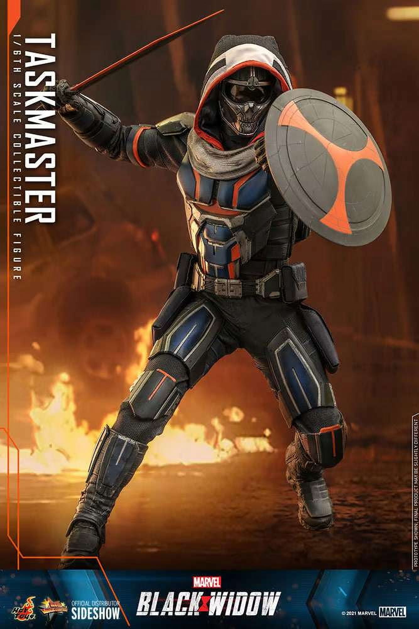 Black Widow 12 Inch Action Figure 1/6 Scale - Taskmaster Hot Toys 906798