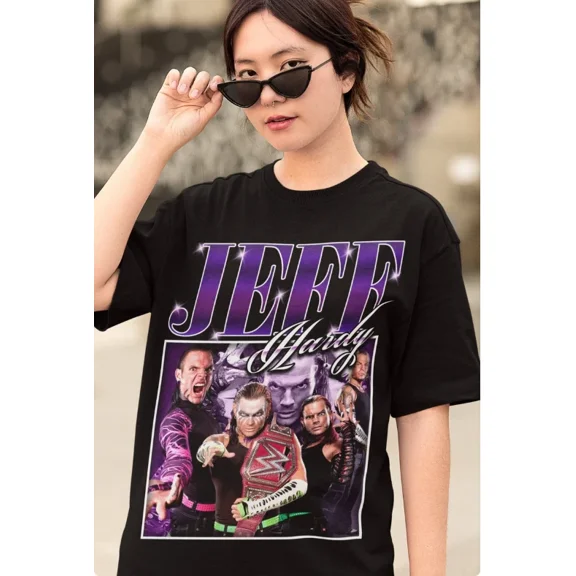 Hot Trend Jeff Hardy Black Cotton Size S-4XL T-Shirt