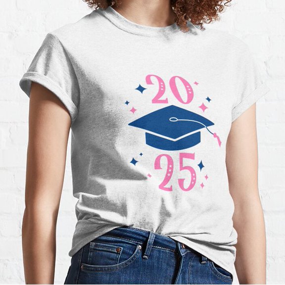 Hot Trending 2025 Graduation Colorful Print. Vibrant Graduate 25 Cap Classic T-Shirt Vintage Birthday Gifts