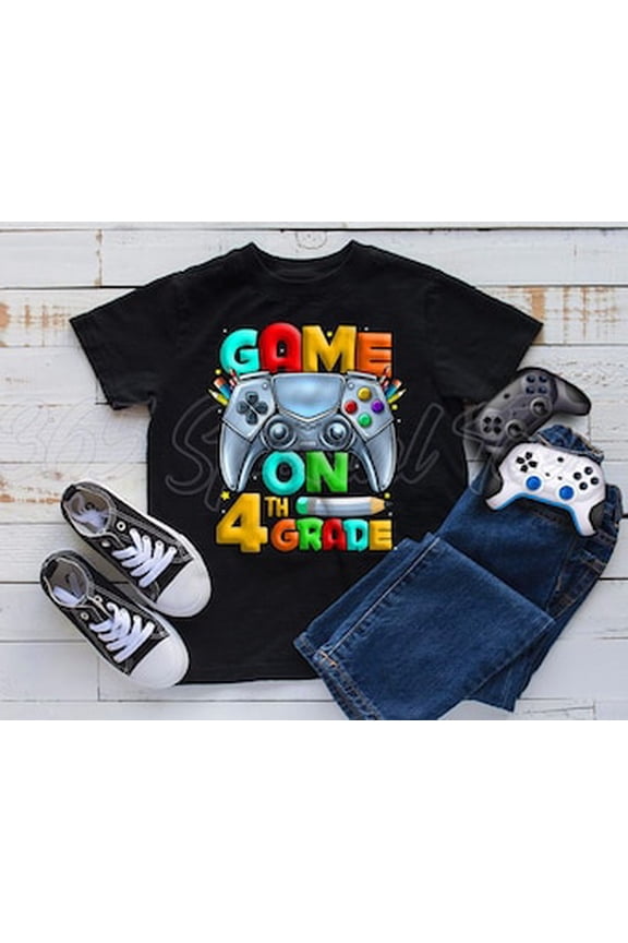 Hot Trending With 4Th Grade Back To School Gamer Shirt, Gamer 4Th Grade Shirt Boys Back To School, 4Th Grade Shirt, 4Th Grade Gamer Shirt, Fourth Grade Shirt Design Preview Only