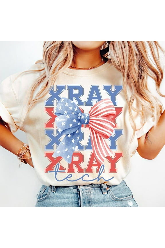 Hot Trending 4Th Of July Xray Tech, Fourth Of July Radiology, July 4Th Rad Tech Usa Patriotic American X-Ray Vintage Birthday Gifts