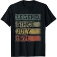thumbnail image 1 of Hot Trending 50th Birthday Gifts 50 Years Old Legend Since July 1971 T-Shirt Vintage Tee -Birthday Gifts, 1 of 3