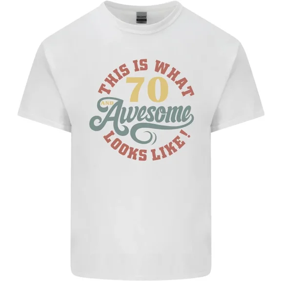 Hot Trending 70th Birthday 70 Year Old Awesome Looks Like T-Shirt Design Preview Only