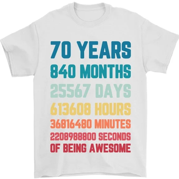 Hot Trending 70th Birthday 70 Year Old T-Shirt Design Preview Only