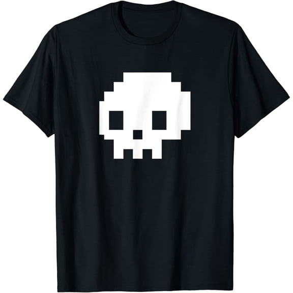Hot Trending 8 bit pixel skull | A design with a skull T-Shirt Vintage Tee -Birthday Gifts