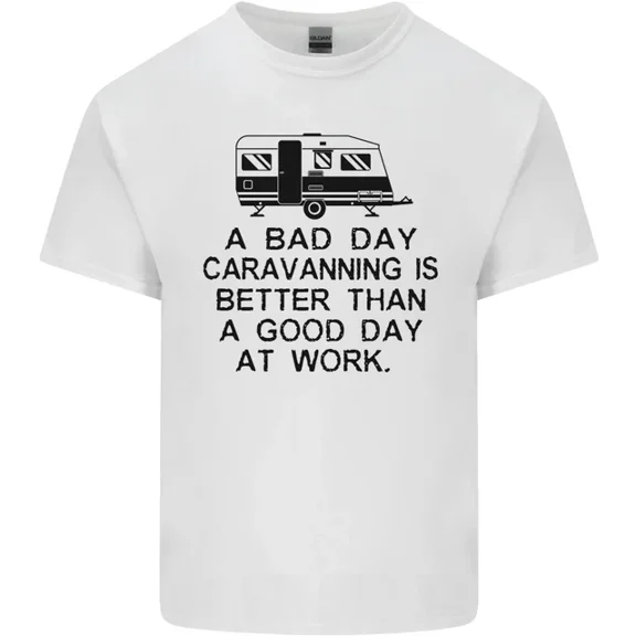 Hot Trending A Bad Day Caravanning Caravan Funny T-Shirt Design Preview Only