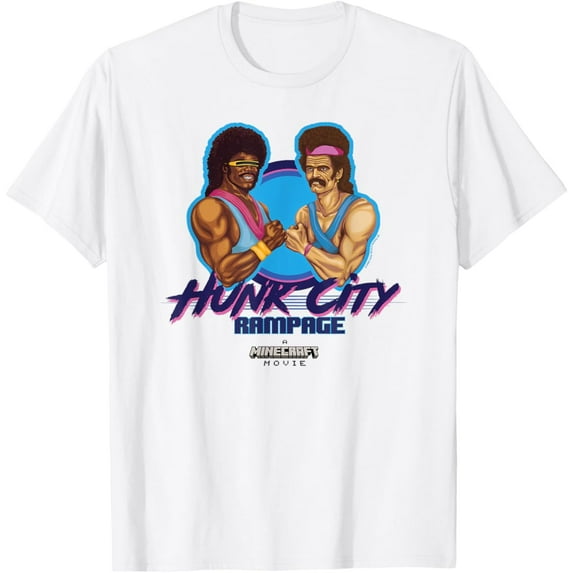 Hot Trending A Pixel Art Movie Hunk City Rampage Powerful 90's Logo T-Shirt Vintage Birthday Gifts