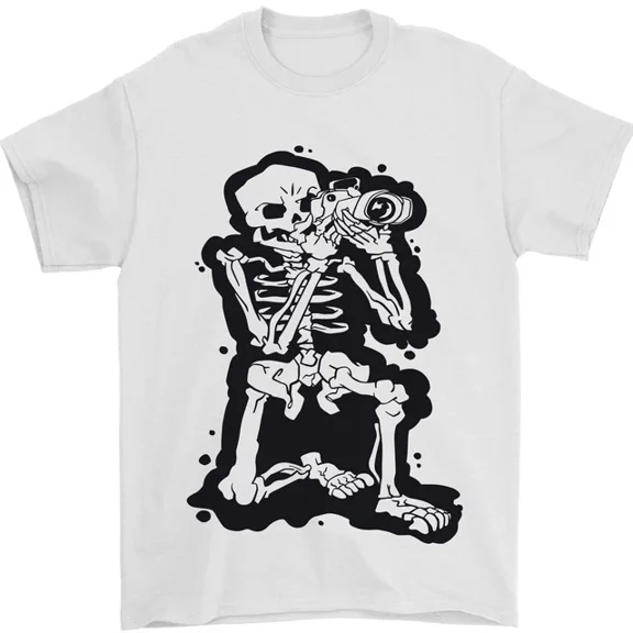 Hot Trending A Skeleton Photographer Photography T-Shirt Design Preview Only
