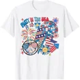 thumbnail image 1 of Hot Trending American Flag Party In Usa 4Th July Patriotic Teen Girl T-Shirt S-5Xl Birthday Gifts; For Men & Women, 1 of 4