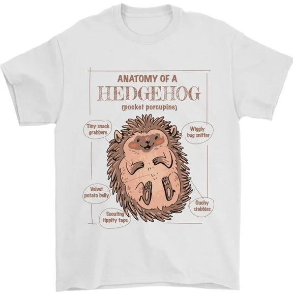 Hot Trending Anatomy of a Hedgehog Funny T-Shirt Design Preview Only