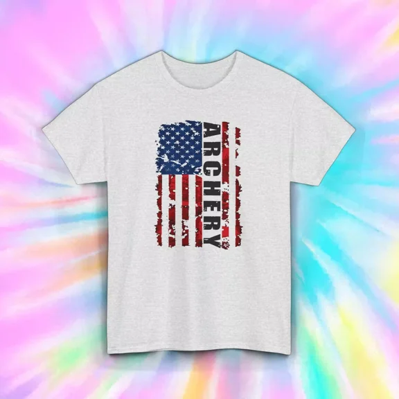 Hot Trending Archery Flag T-Shirt | Bowhunt Graphic | Archer Gift Design Preview Only