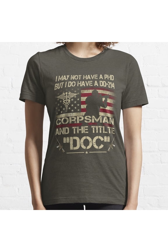 Hot Trending Army Combat Medic DOC Veteran American Flag Essential T-Shirt Vintage Birthday Gifts
